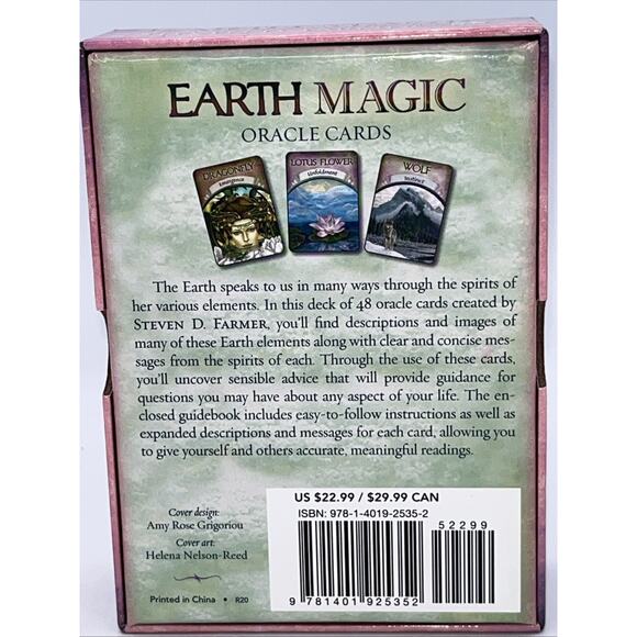Earth Magic Oracle Cards : A 48-Card Deck and Guidebook by Steven D. Farmer... - Picture 4 of 4